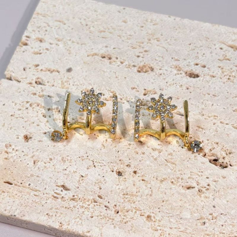 Дизайнерские серьги-джекеты сияющие звезды CJQ12403