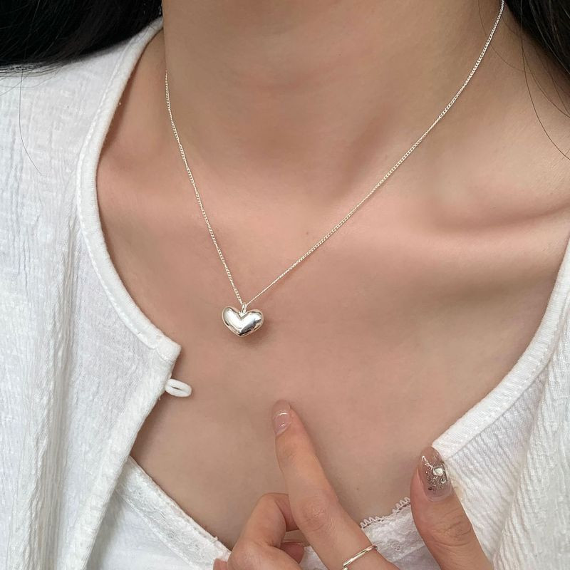 Цепочка с кулоном сердце ювелирный сплав 1J12392_1CJJ