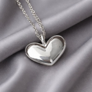 Цепочка с кулоном сердце ювелирный сплав 1J12392_1CJJ Цепочка с кулоном сердце ювелирный сплав 1J12392_1CJJ