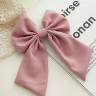 Заколка с бантом бледно-розовая R20606