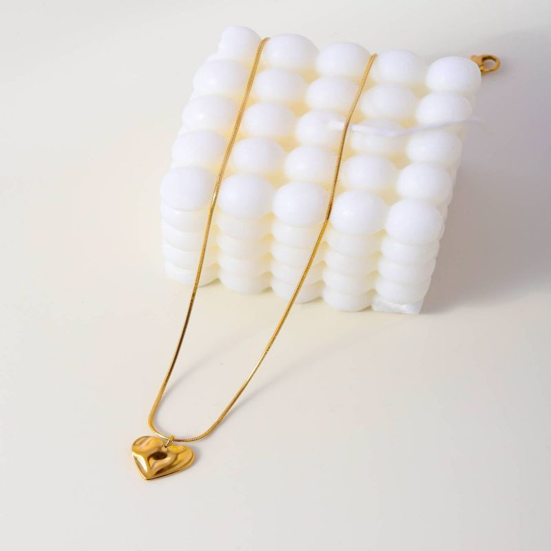 Золотистая цепочка с подвеской сердце CJL32385 Золотистая цепочка с подвеской сердце CJL32385