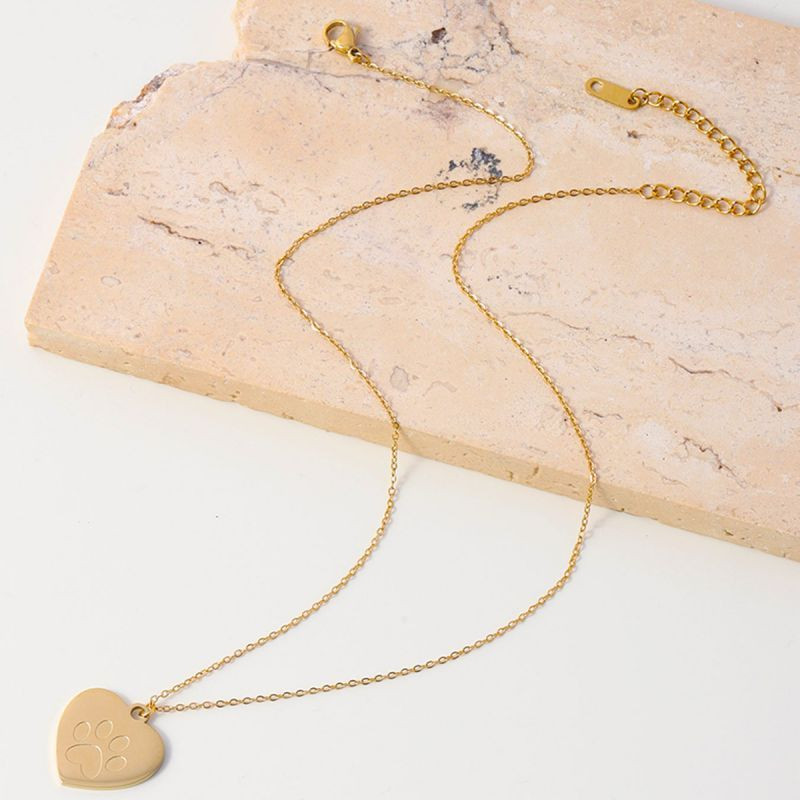 Золотистая цепочка с подвеской сердце CJL32385 Золотистая цепочка с подвеской сердце CJL32385