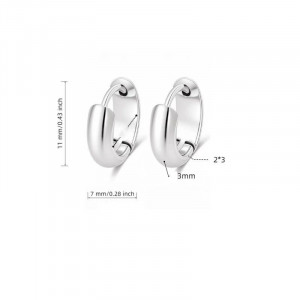 Стальные серьги из титановой стали с кругом CJR47270