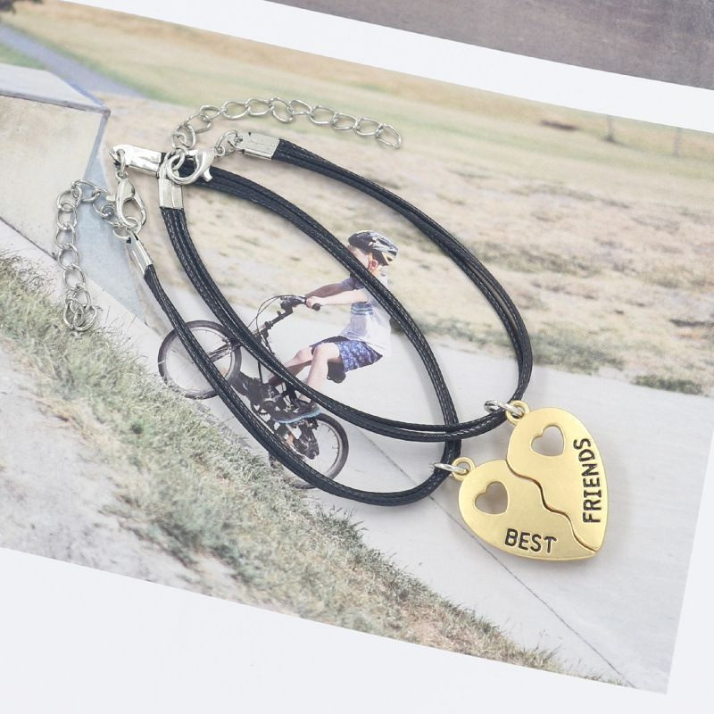 Парные браслеты бесконечное пламя с красным сердцем