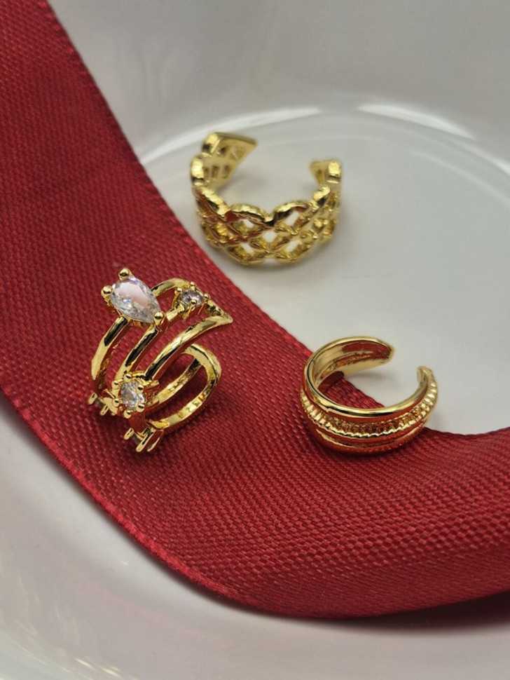 Кафф медь с напылением золотом J11001CJJ