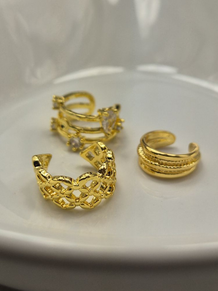 Кафф медь с напылением золотом J11001CJJ