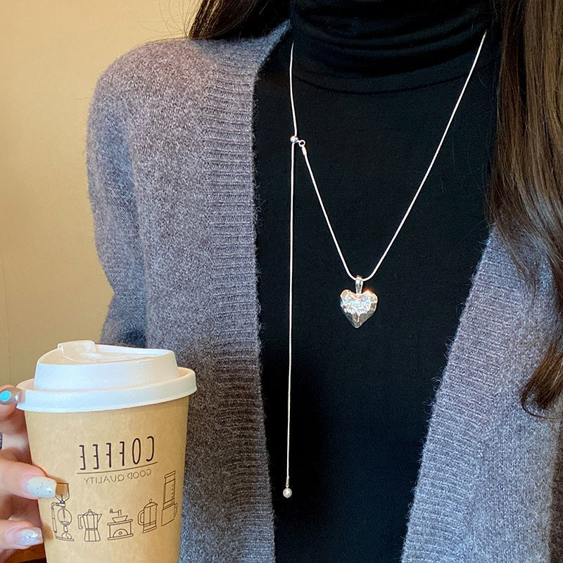 Колье-галстук со сменными подвесками в форме сердца CJT13070 Колье-галстук со сменными подвесками в форме сердца CJT13070