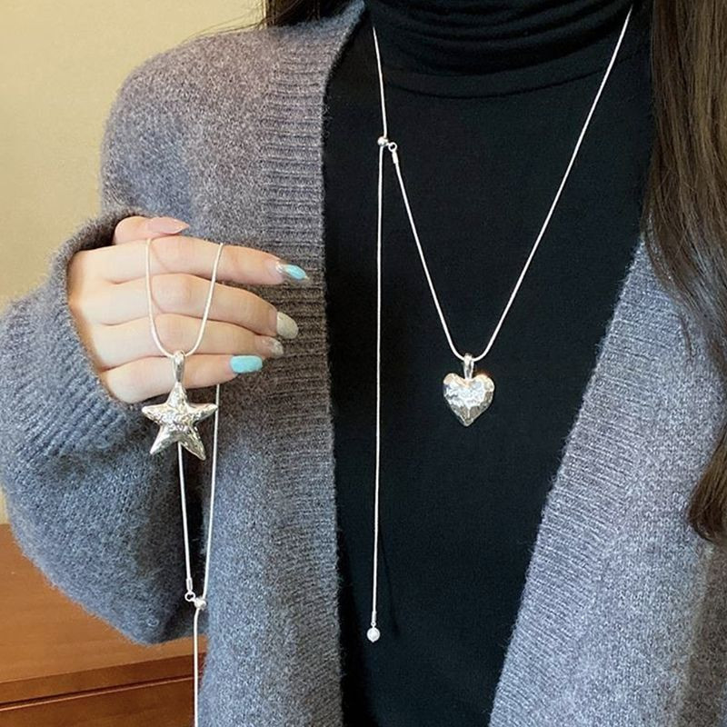 Колье-галстук со сменными подвесками в форме сердца CJT13070 Колье-галстук со сменными подвесками в форме сердца CJT13070