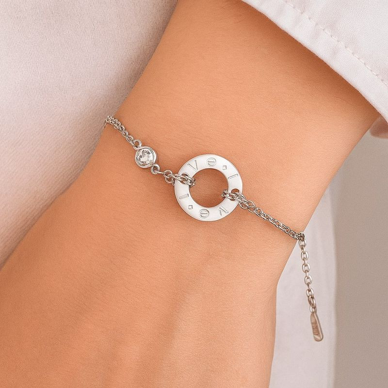 Браслет-нить с кольцом и римскими цифрами 1J12053CJJ