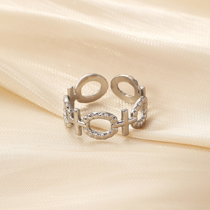 Кольцо стальное женский знак J10187CJJ Кольцо стальное женский знак J10187CJJ