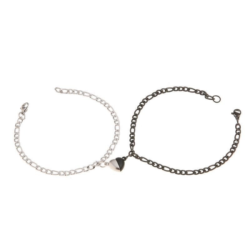 Парные браслеты вечная связь с магнитным сердцем