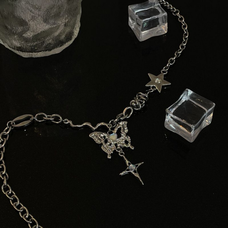 Цепочка с подвеской в форме порхающей бабочки CJH56213 Цепочка с подвеской в форме порхающей бабочки CJH56213