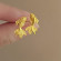Серьги рыбки медь напыление золотом 1J12341CJJ Серьги рыбки медь напыление золотом 1J12341CJJ