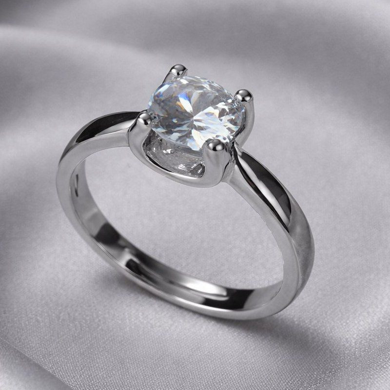 Классическое помолвочное кольцо с крупным кристаллом 1J12336CJJ