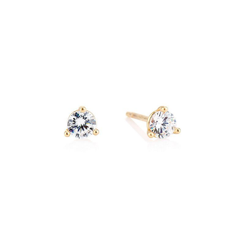 Серьги со звездой и цирконом ASUZ51129