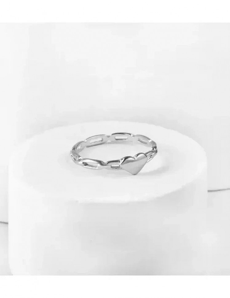 Стальное кольцо сердце J10107CJJ