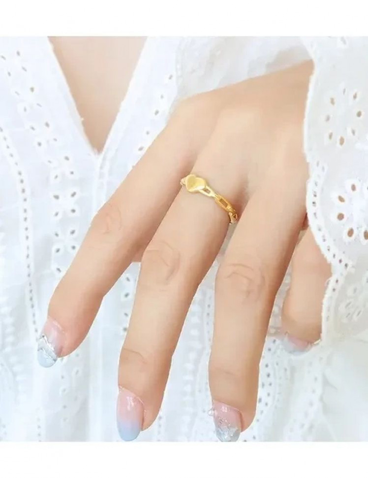 Стальное кольцо сердце J10107CJJ