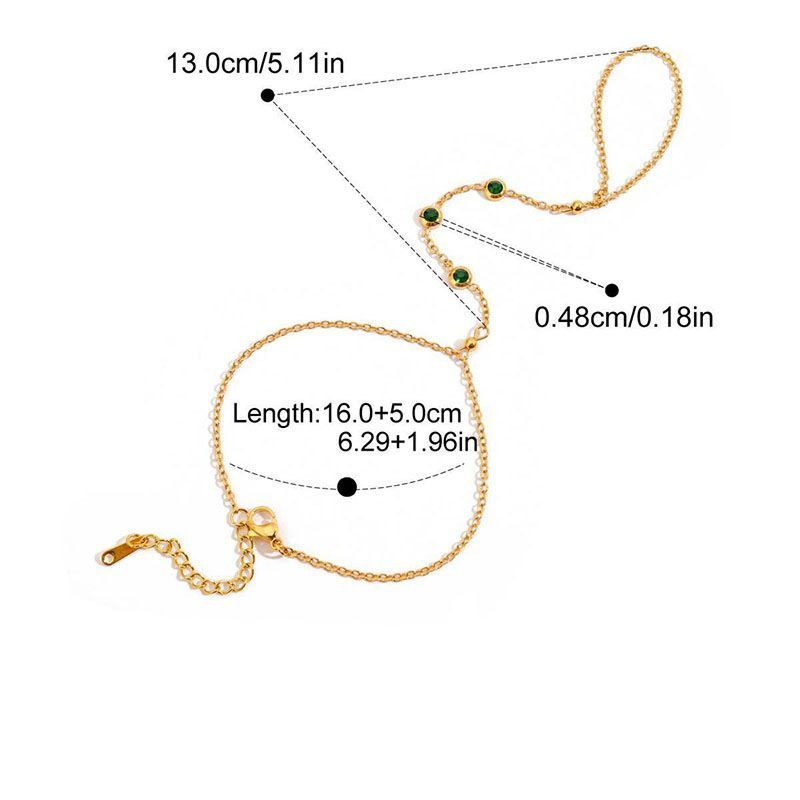 Браслет слейв природное очарование с зелеными камнями CJL98297