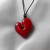 Удлиненная цепочка с алым эмалевым сердцем 1J11637CJJ