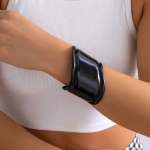 Браслет жесткий широкий в стиле киберпанк CJC94972 Браслет жесткий широкий в стиле киберпанк CJC94972