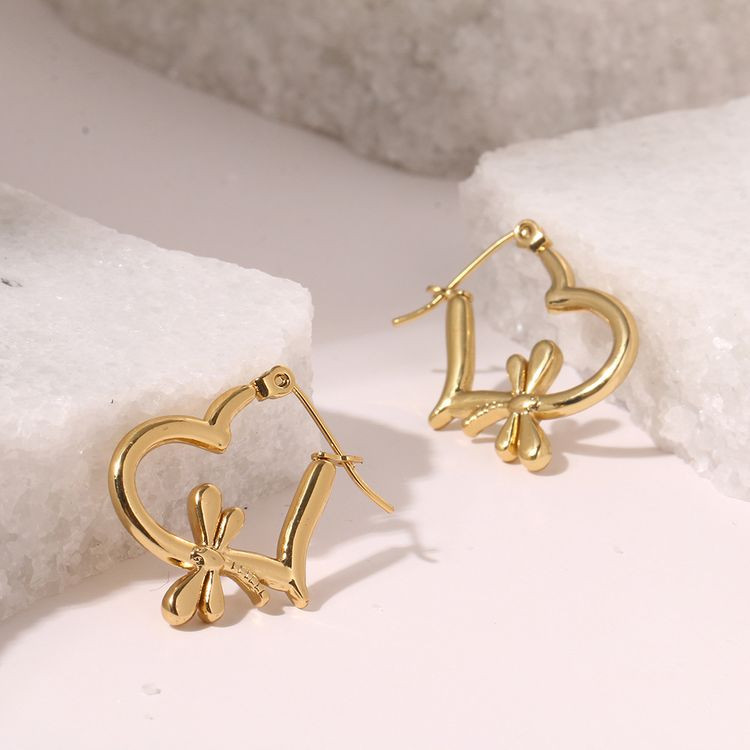 Серьги медицинская сталь с напылением золотом J10354(CJJ) Серьги медицинская сталь с напылением золотом J10354(CJJ)