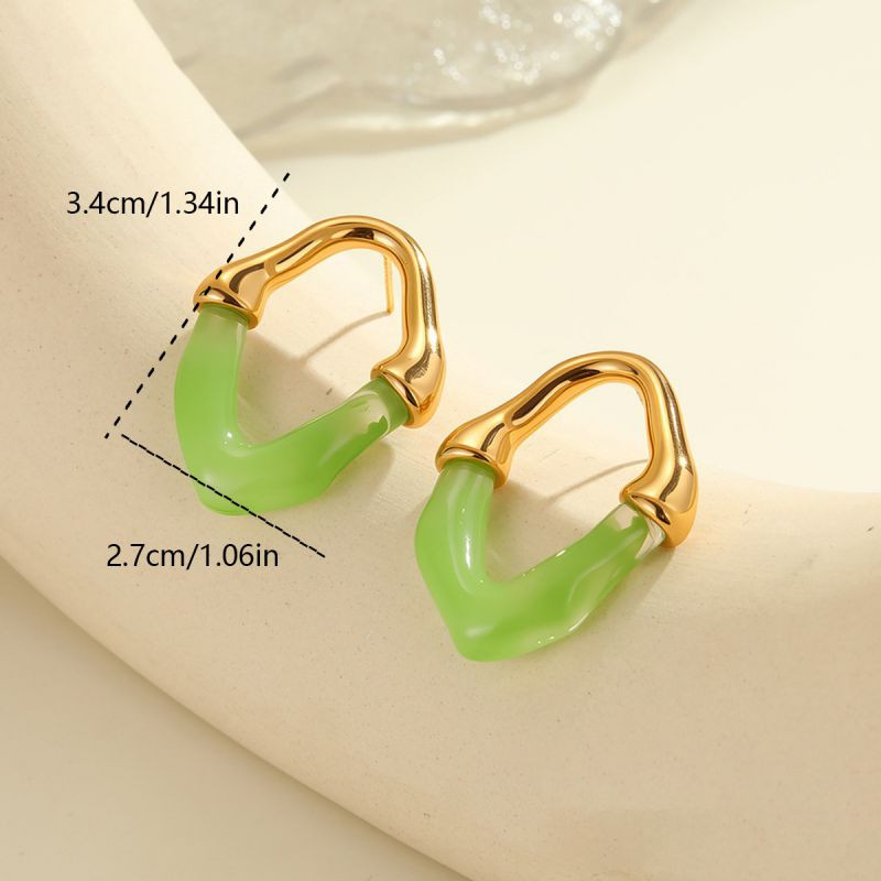 Серьги-кольца Геометрические с акрилом CJR63505 Серьги-кольца Геометрические с акрилом CJR63505