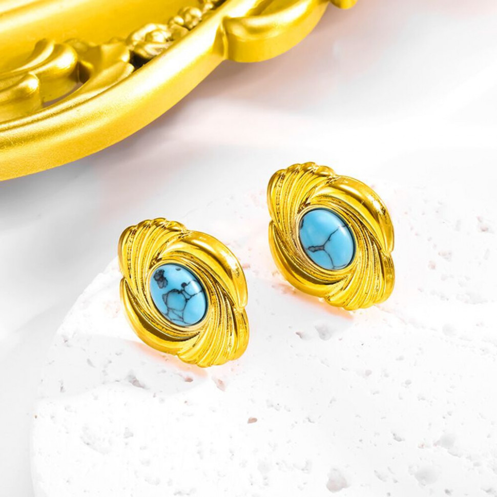 Серьги сталь CJJ08046 Серьги сталь CJJ08046