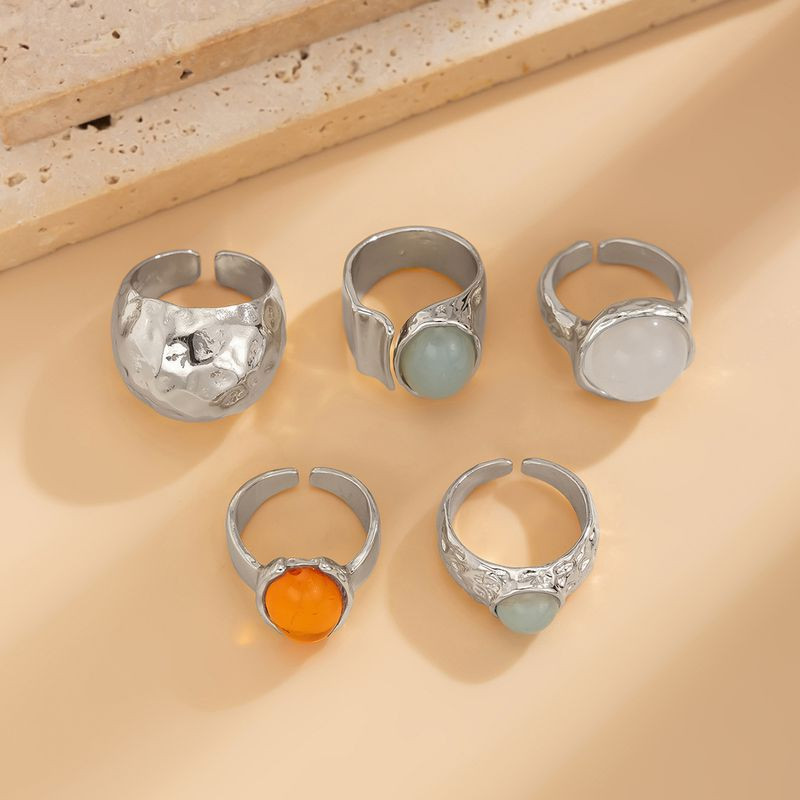 Набор колец ювелирный сплав акрил 1J11849CJJ Набор колец ювелирный сплав акрил 1J11849CJJ