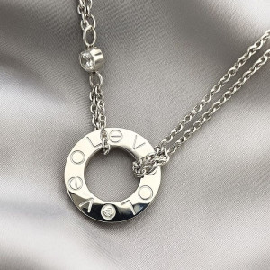 Титановая цепочка с кулоном-кольцом Love и цифрами 1J12055CJJ Титановая цепочка с кулоном-кольцом Love и цифрами 1J12055CJJ