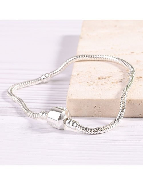 Браслет-цепочка жесткого типа с сияющим замком Z33742