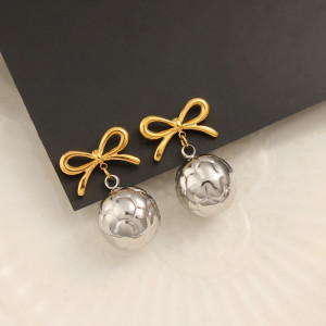 Висячие серьги Банты с шарами CJG38251