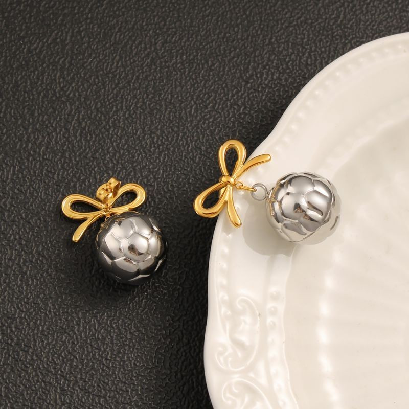 Висячие серьги Банты с шарами CJG38251