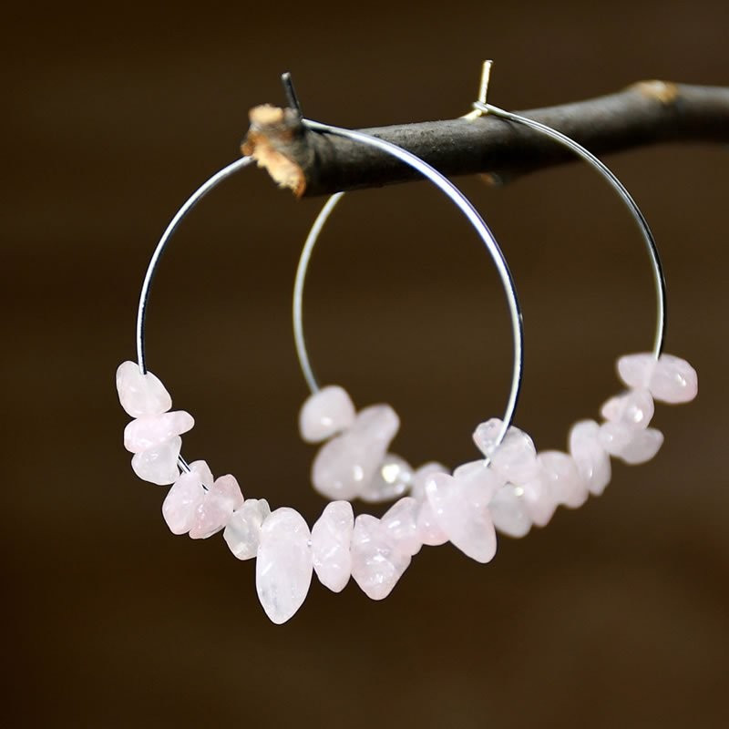 Большие серьги-конго с россыпью прозрачных кристаллов M90737 Большие серьги-конго с россыпью прозрачных кристаллов M90737