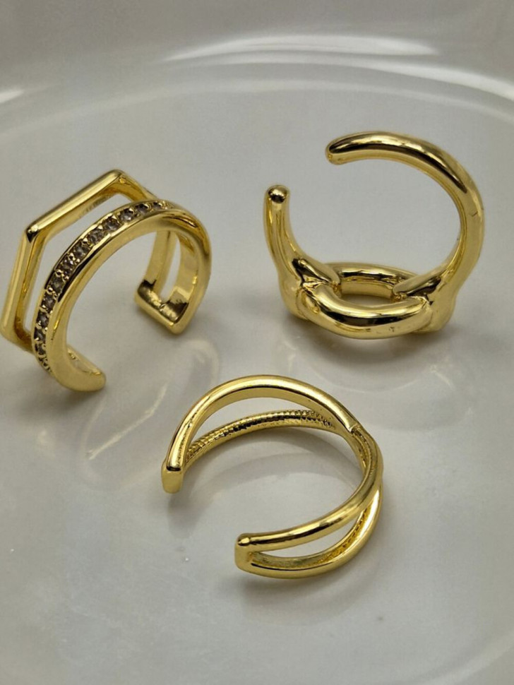 Кафф медь с напылением золотом J11004CJJ Кафф медь с напылением золотом J11004CJJ