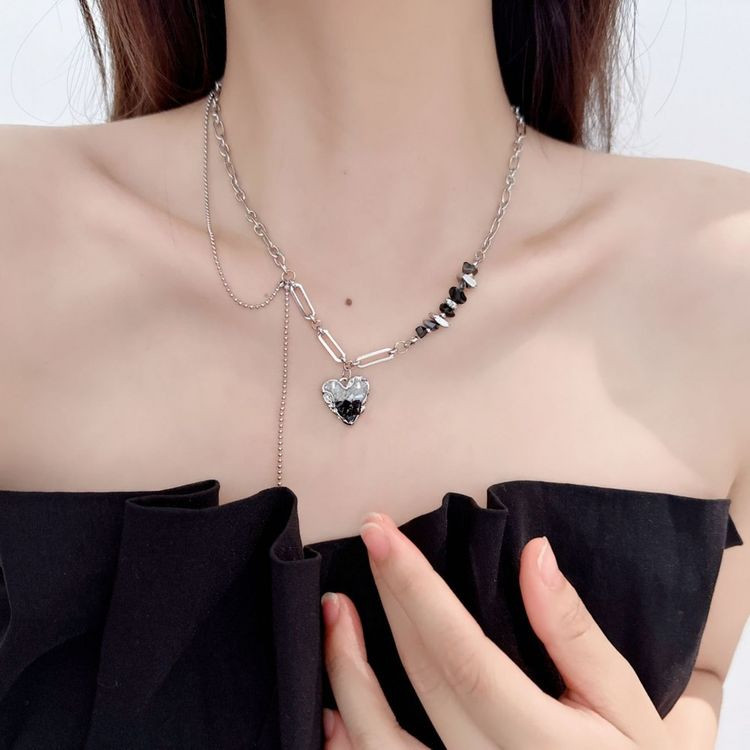 Двойная цепочка с кулоном в стиле готического романтизма J10976CJJ