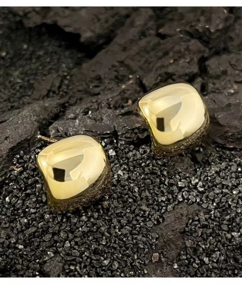 Серьги медь с напылением золотом J10719CJJ Серьги медь с напылением золотом J10719CJJ