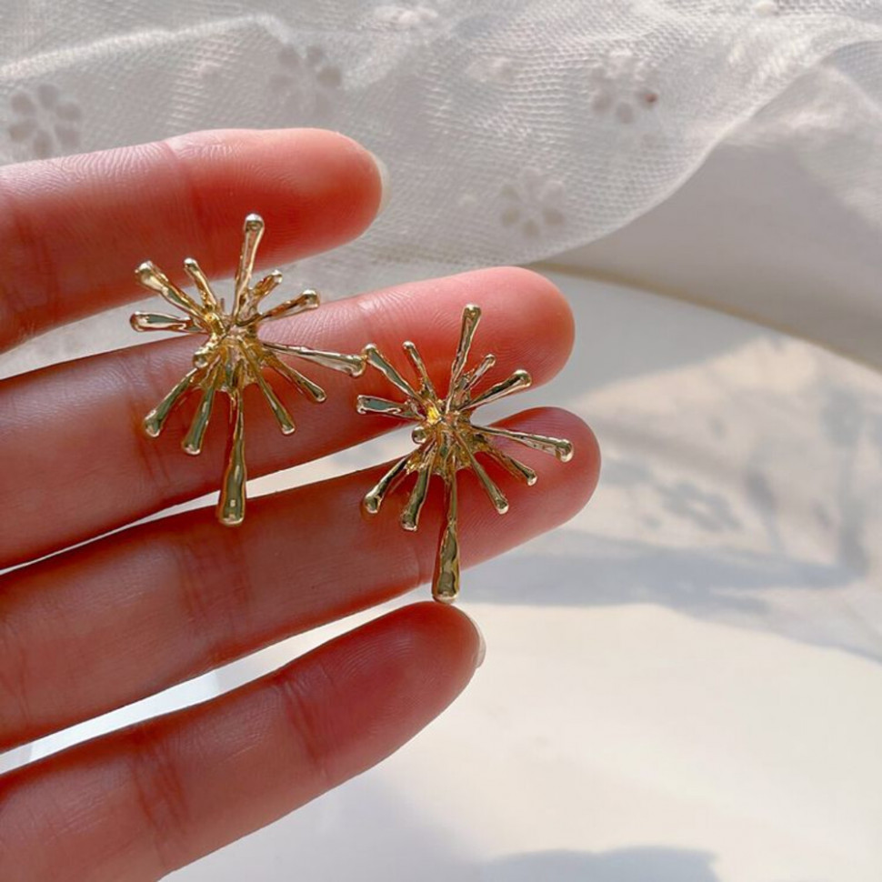 Серьги гвоздики капля ювелирный сплав J11474CJJ