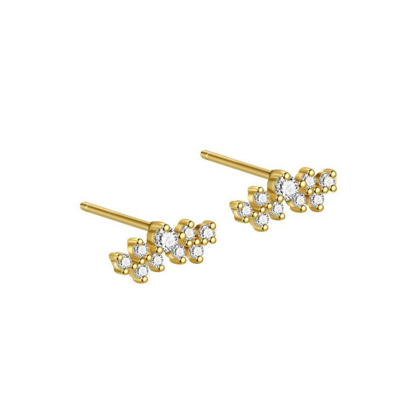 Серьги со звездой и цирконом ASUZ51133