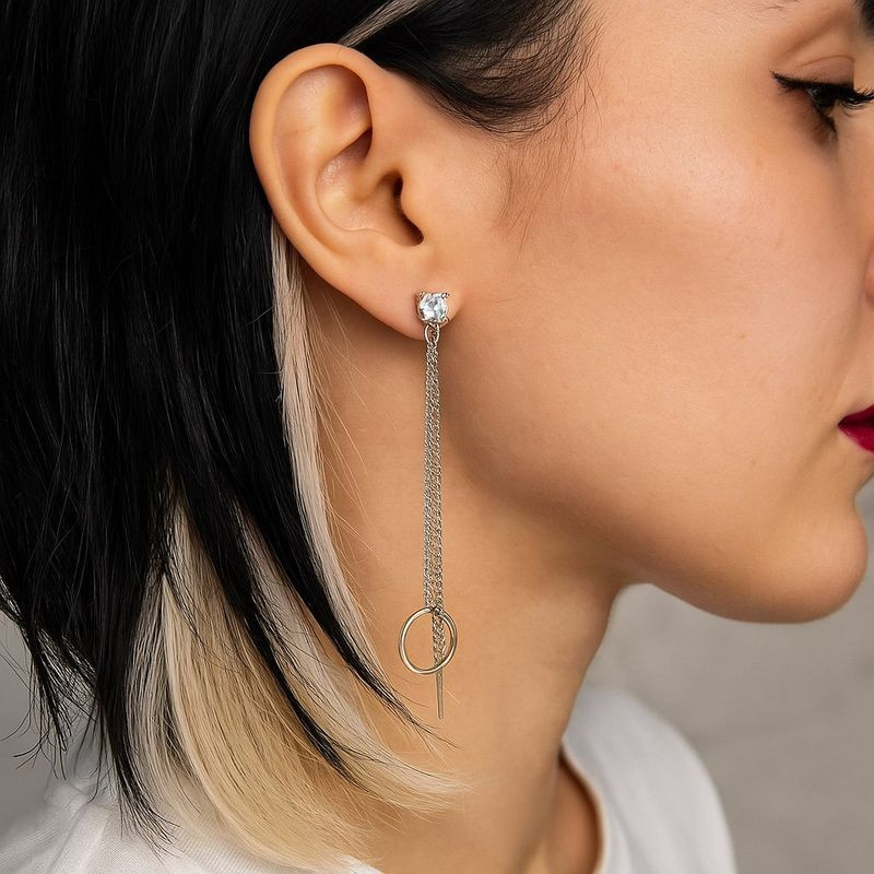 Серьги висячие ювелирный сплав 1J12277CJJ Серьги висячие ювелирный сплав 1J12277CJJ