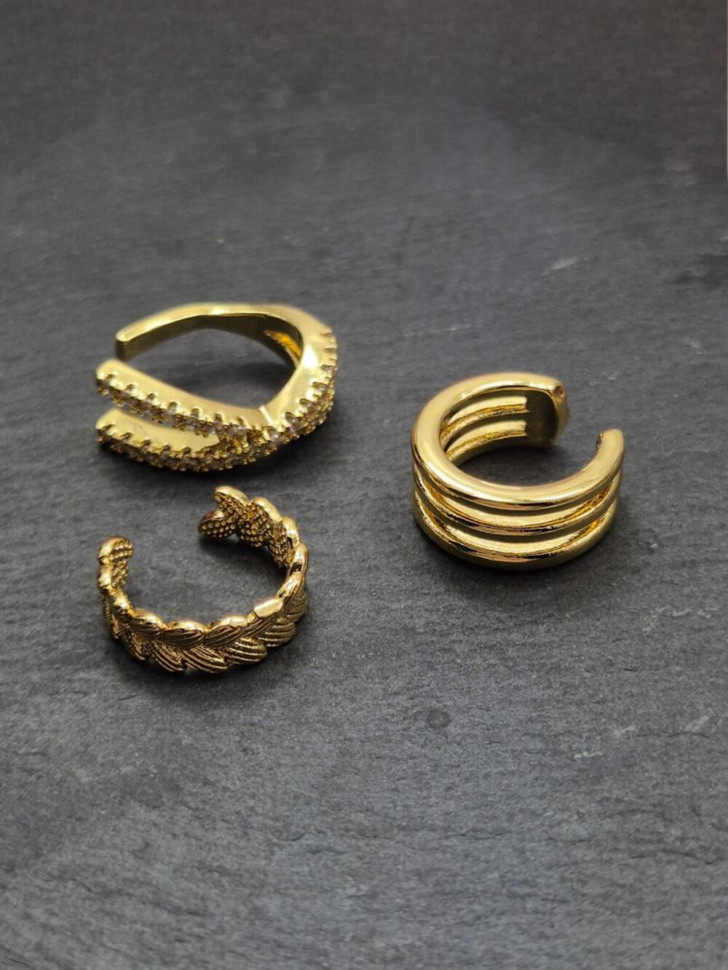 Кафф медь с напылением золотом J11005CJJ Кафф медь с напылением золотом J11005CJJ