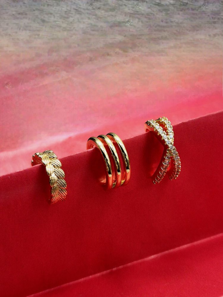 Кафф медь с напылением золотом J11005CJJ Кафф медь с напылением золотом J11005CJJ