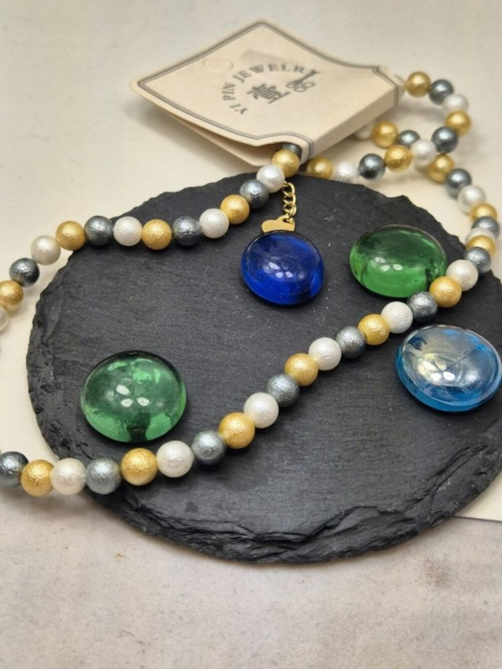 Двухцветные Бусы из жемчуга в стиле фэшн 1J11333CJJ