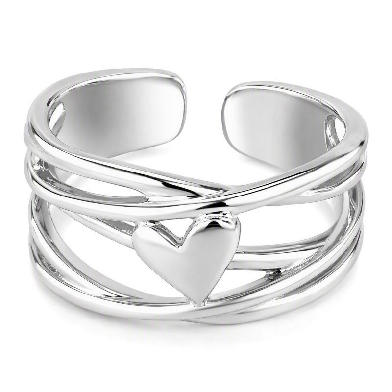 Серебряное кольцо с сердцем CJZ15636 Серебряное кольцо с сердцем CJZ15636