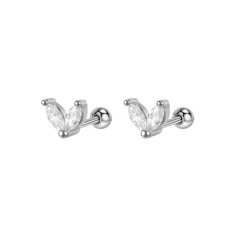 Серьги со звездой и цирконом ASUZ51135