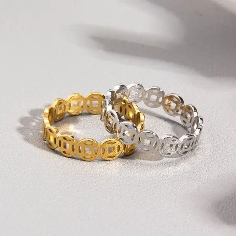 Кольцо стальное иероглиф J10165CJJ Кольцо стальное иероглиф J10165CJJ