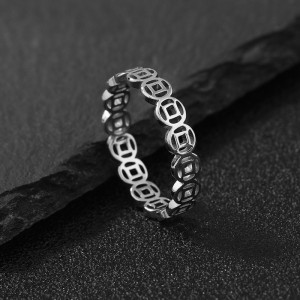 Кольцо стальное иероглиф J10165CJJ Кольцо стальное иероглиф J10165CJJ