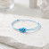 Синий плетеный браслет с рыбкой в стиле дофамин CJX74803