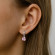 Серьги циркон розовый камень 1J12278CJJ Серьги циркон розовый камень 1J12278CJJ