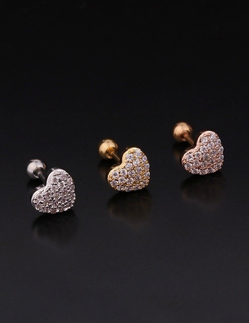 Стальные серьги P13598