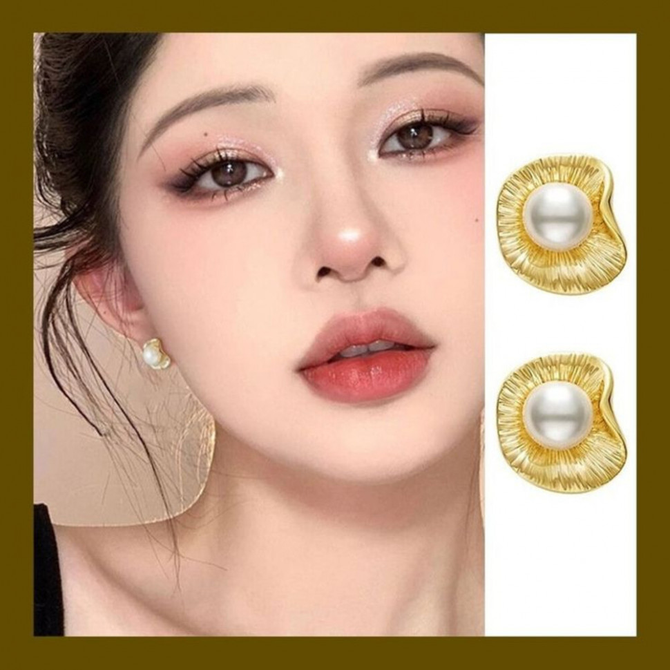 Серьги медь с напылением золотом J10722CJJ Серьги медь с напылением золотом J10722CJJ